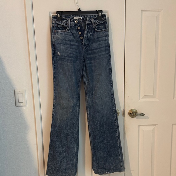 GRLFRND Classic Blue Flare Jeans - Picture 2 of 6